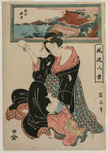 Autumn Moon at the Temple Ishiyamadera from the series Fashionable Eight Views