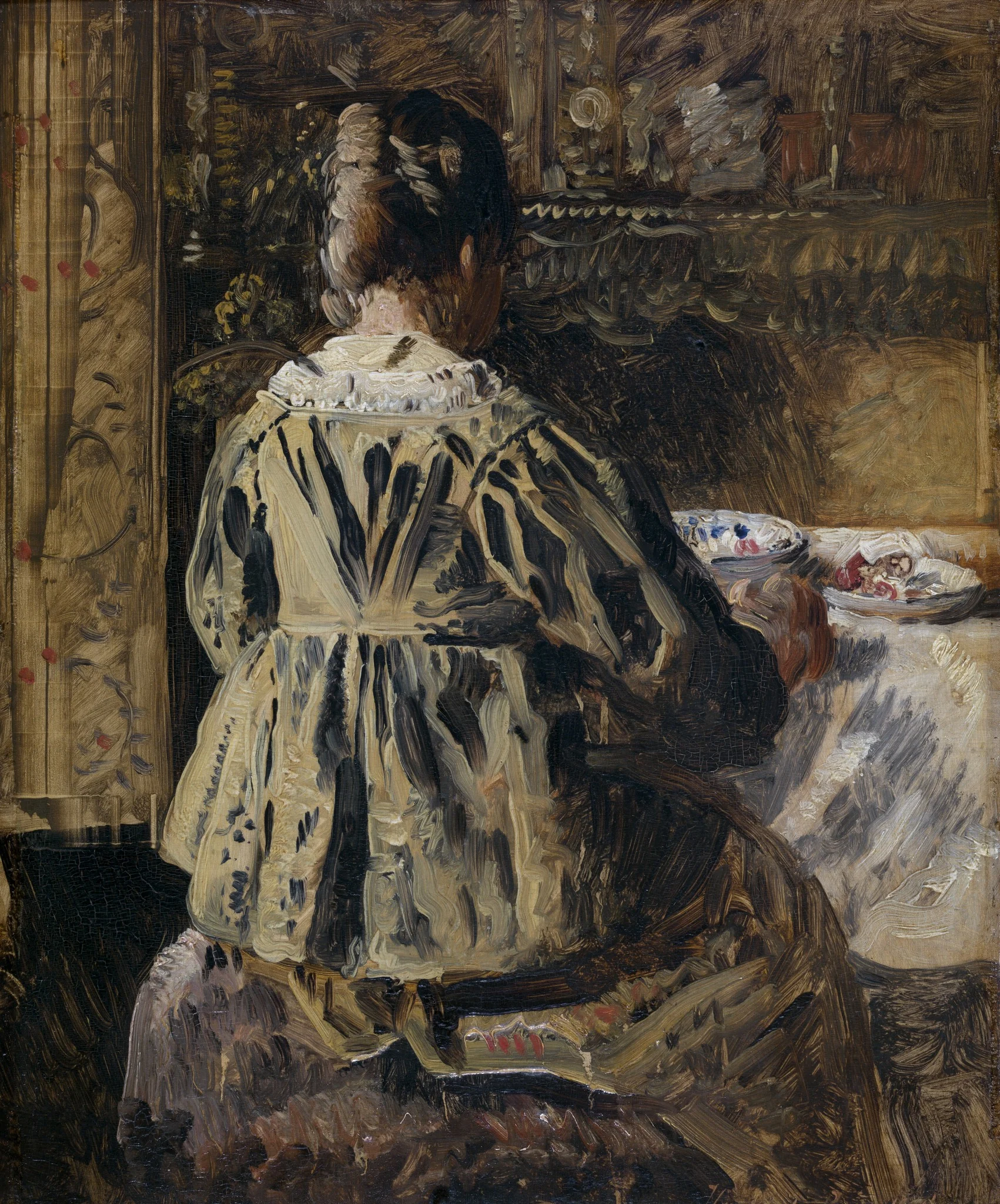 The Meal or Woman Seen from the Back