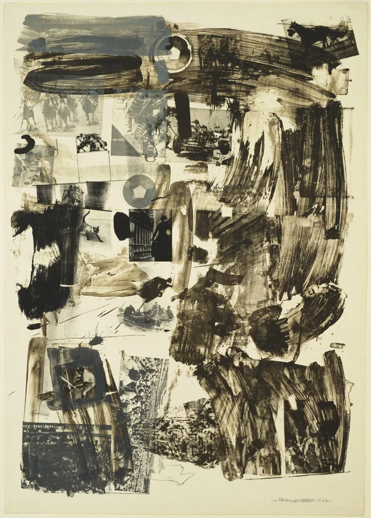Untitled, by Robert Rauschenberg, ink, 1962