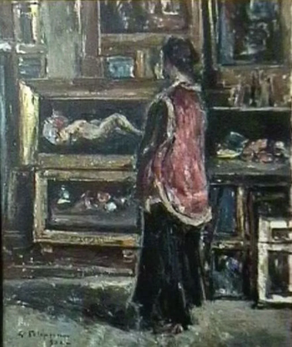 Interior, by Gheorghe Petrașcu, unspecified, 1932