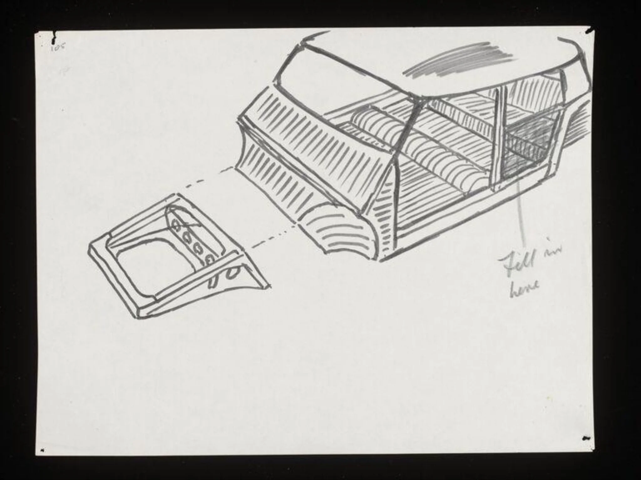 Untitled, by Sir Alec Issigonis, 1956