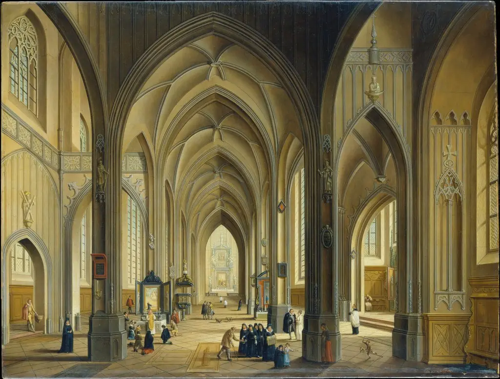 Interior of a Gothic Church
