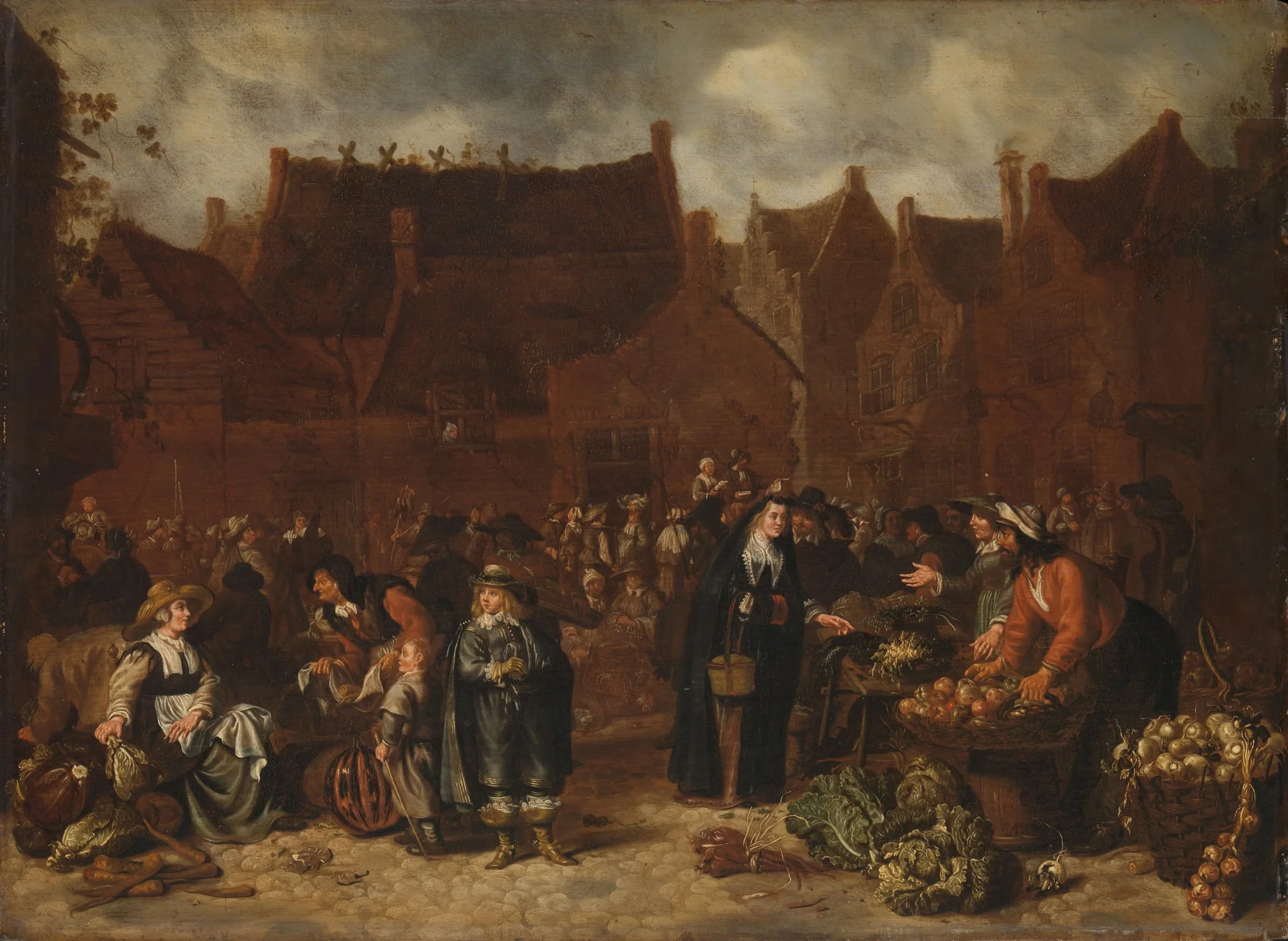 Vegetable Market, by Unknown, unspecified, 1646