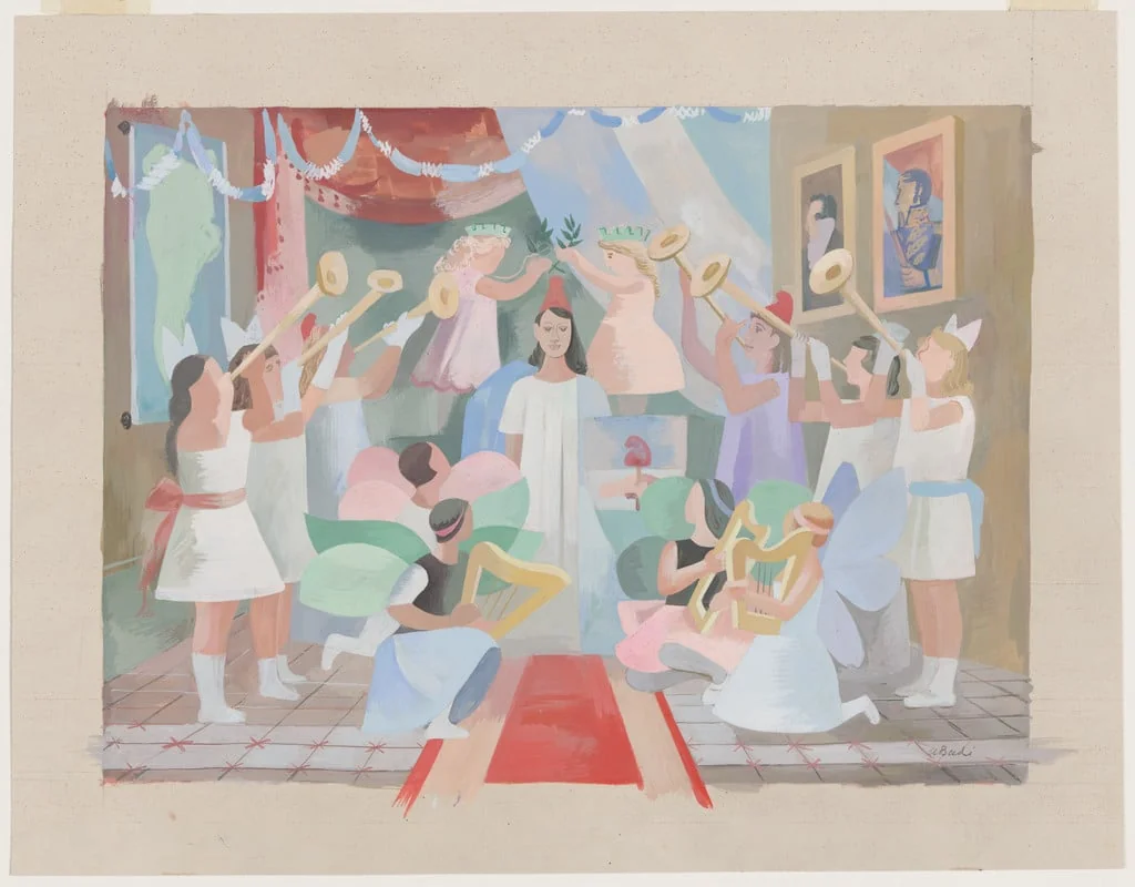 Untitled, by Aquiles Badi, tempera, 1935