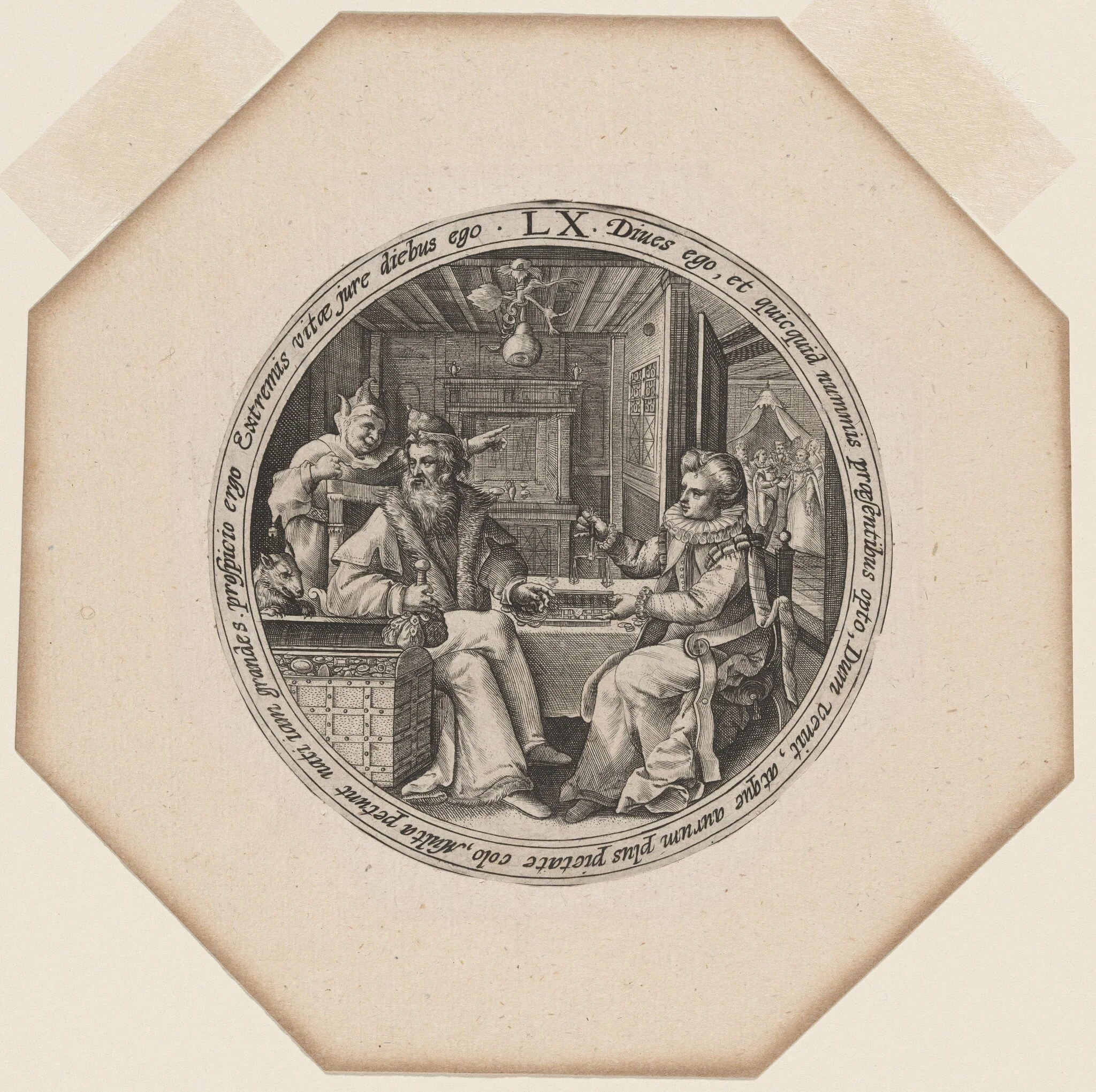 LX: Sixty Years, by Crispijn van de Passe I, ink, 1599