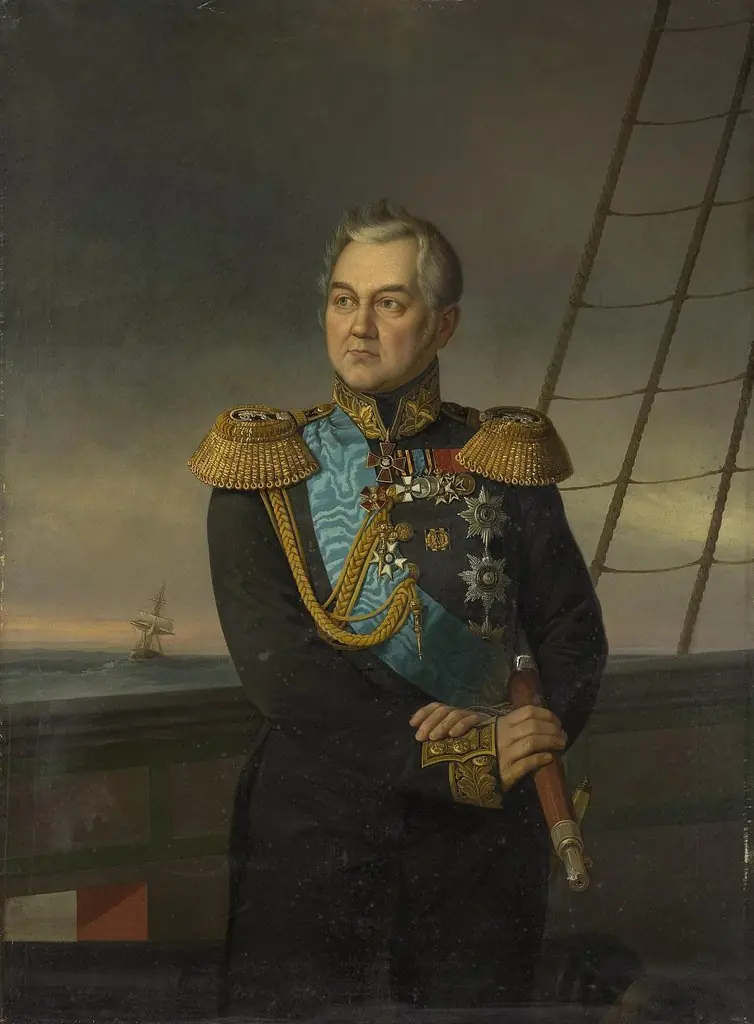 Portrait of Admiral Mikhail Lazarev