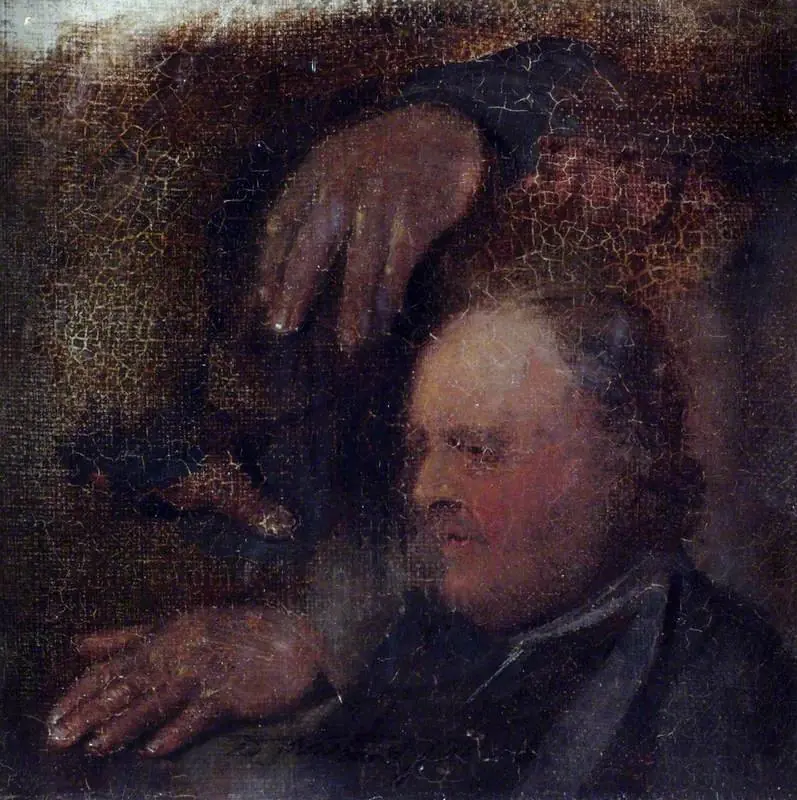 A Head and Two Hands (sketch)