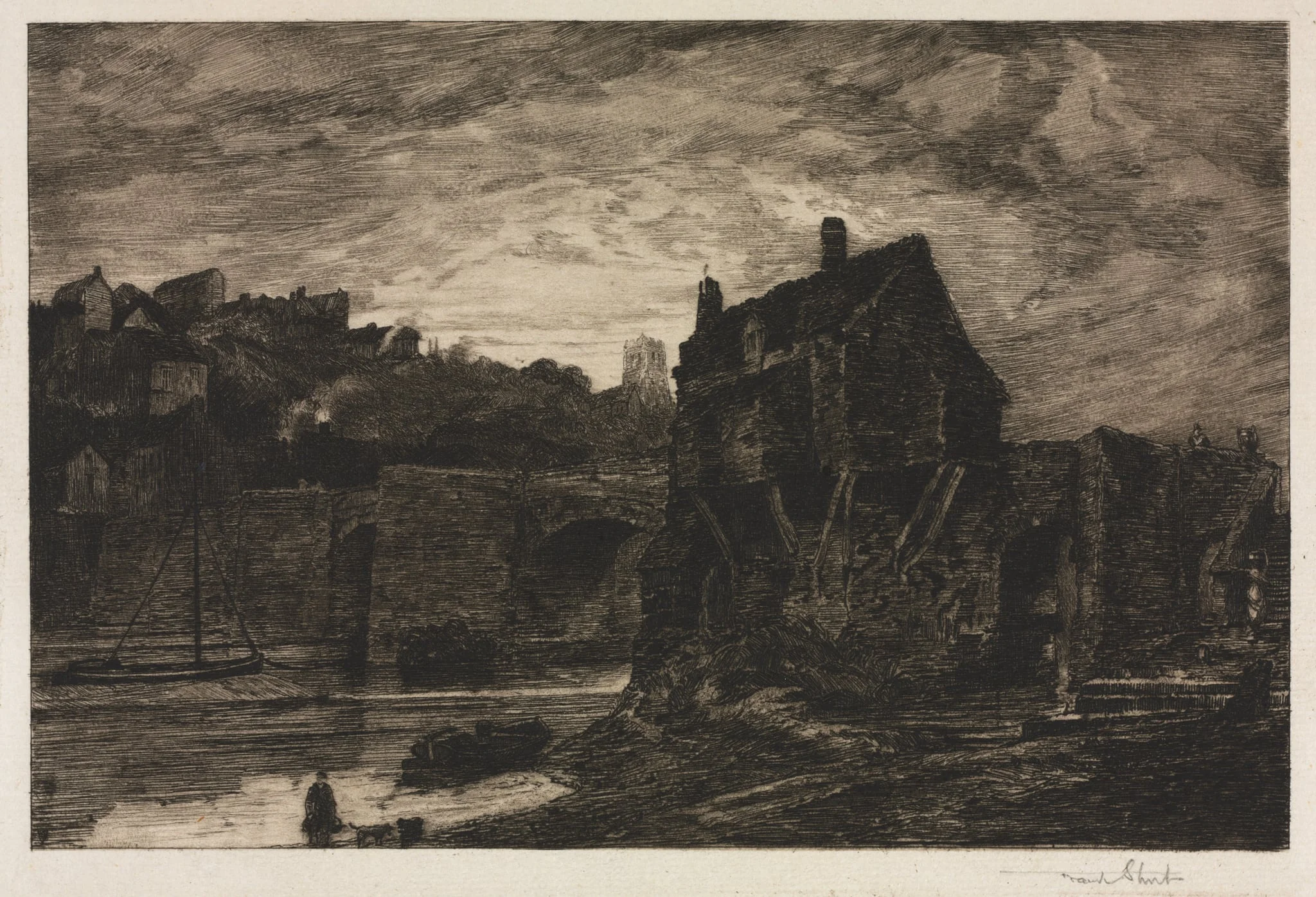 Bridgenorth, by Frank Short, 1885