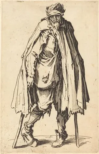Beggar with Crutches and Sack