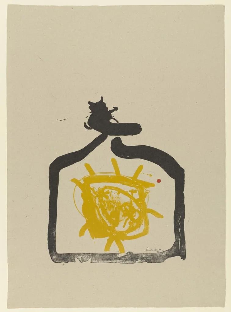 Untitled, by Helen Frankenthaler, ink, 1961