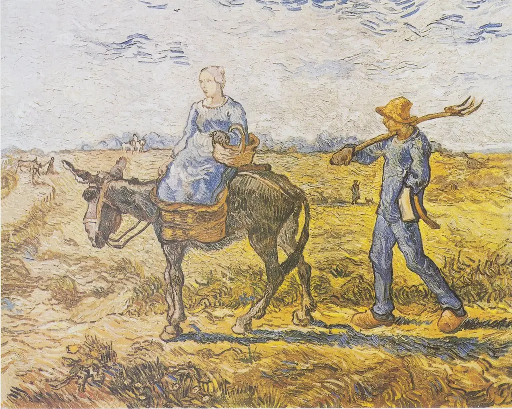 Morning. Going to Work (after Millet )