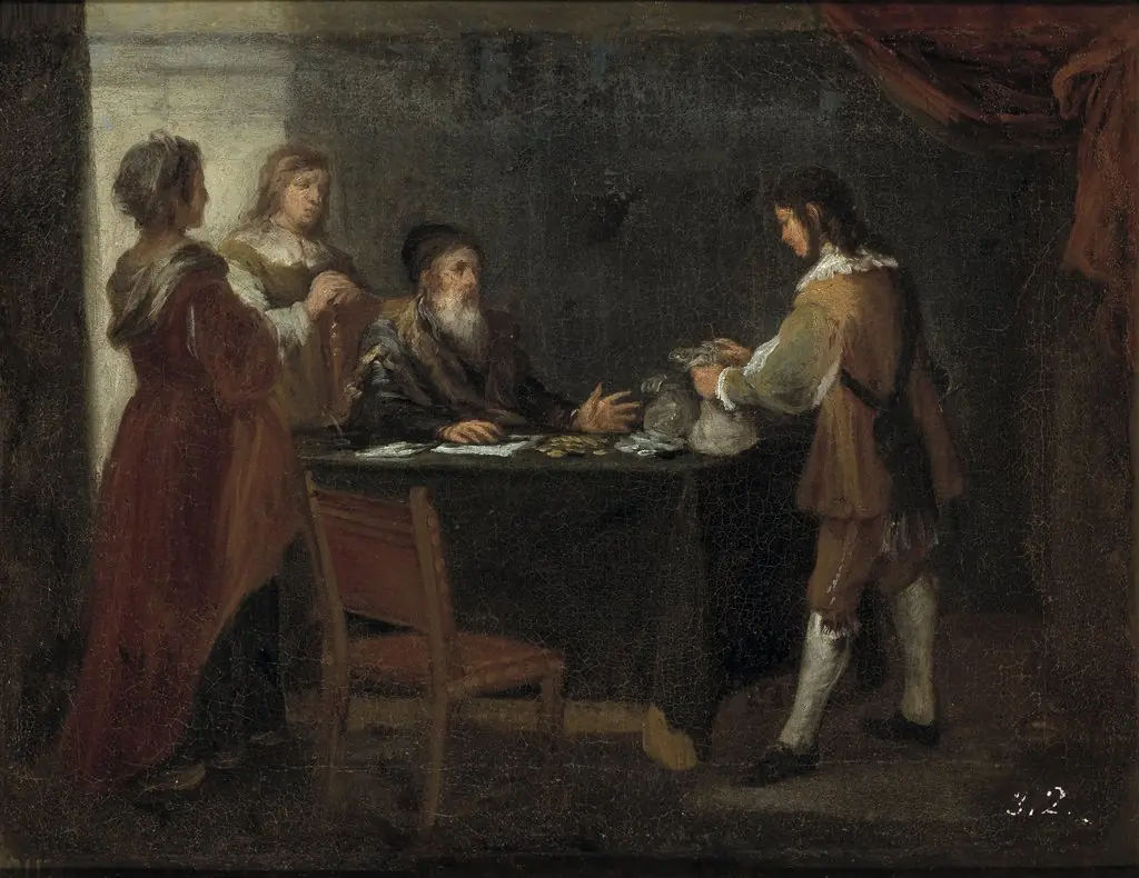 The Prodigal Son receiving his Inheritance