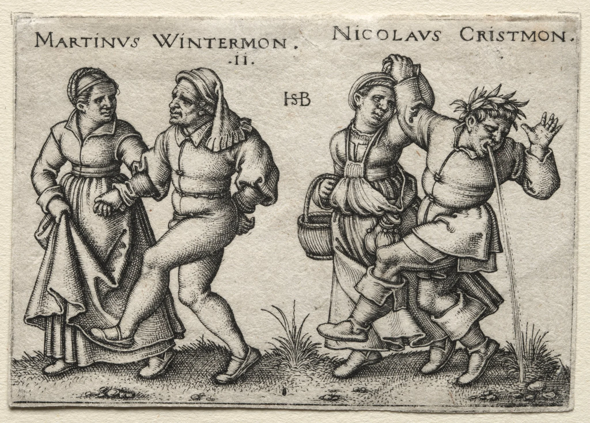 The Village Wedding:  Martinus Wintermon, by Sebald Beham, 1546