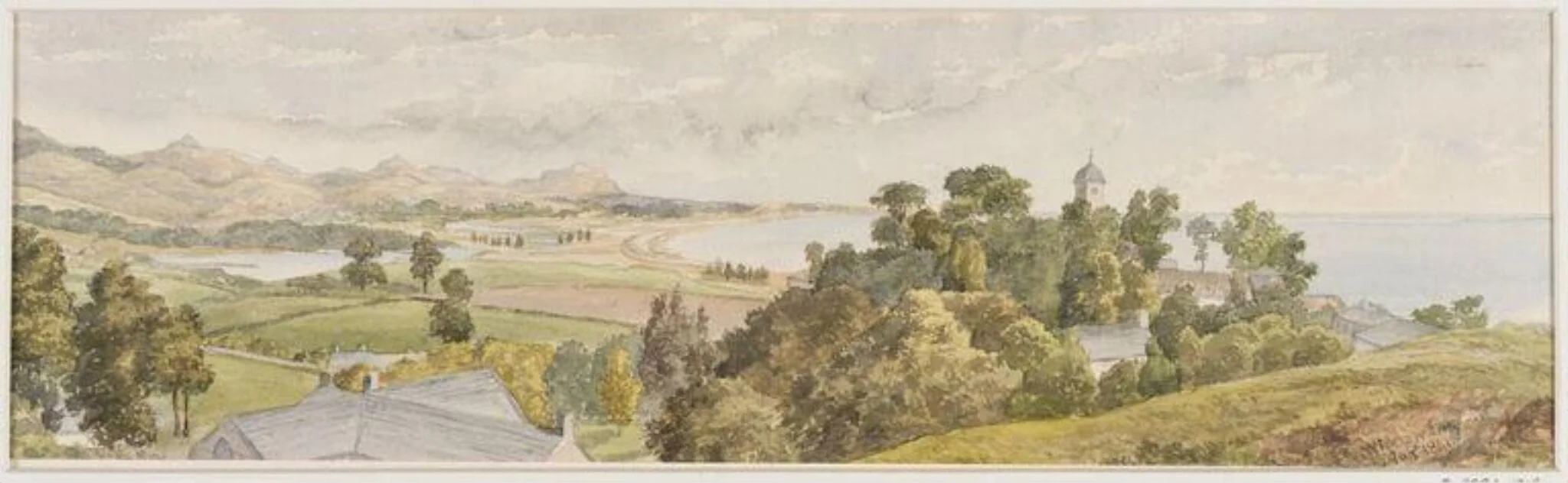 Wicklow Bay, by Thomas Brittain Vacher, watercolor, 1861