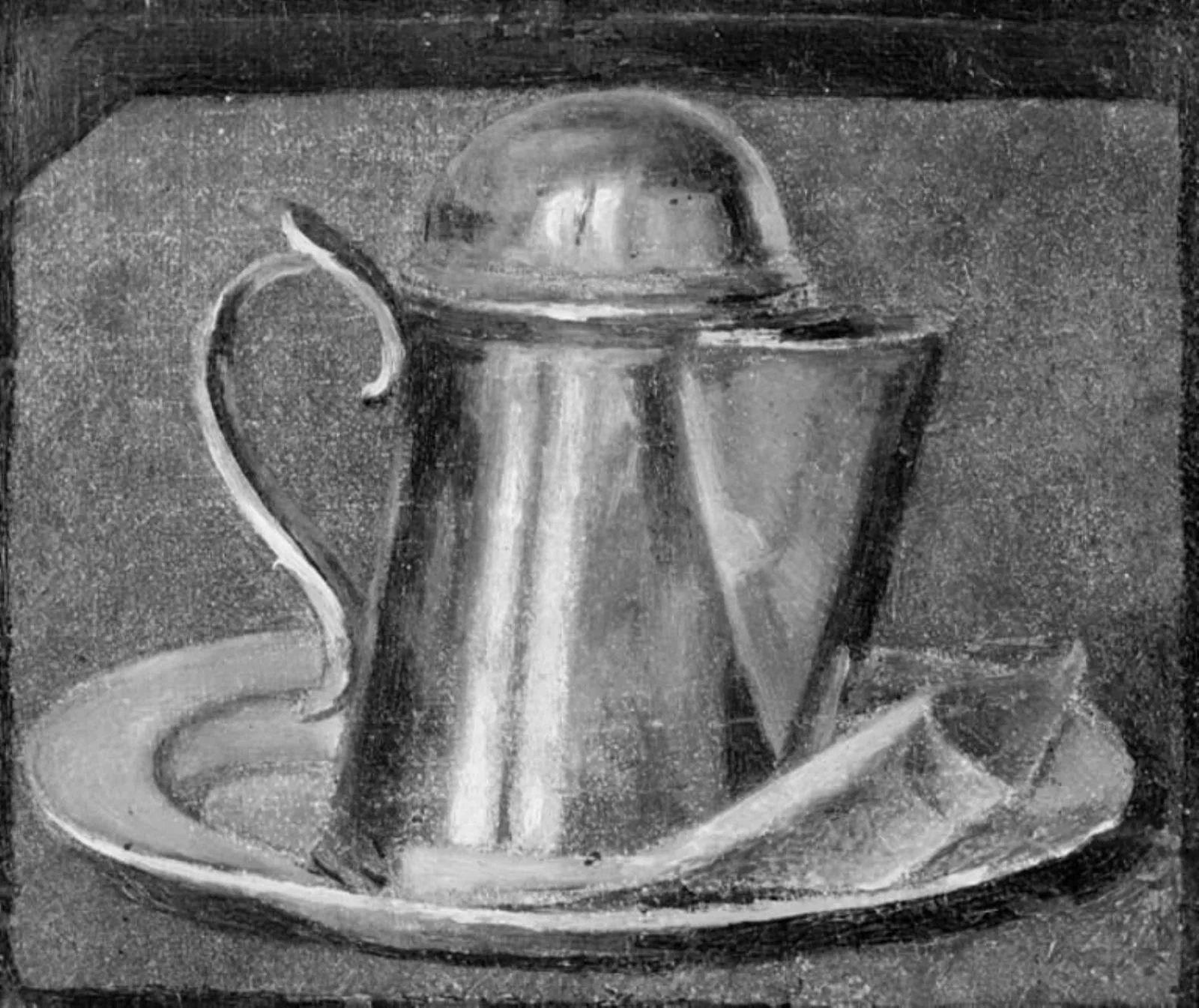 A Barber's Pewter Jug, by Unknown, 1850