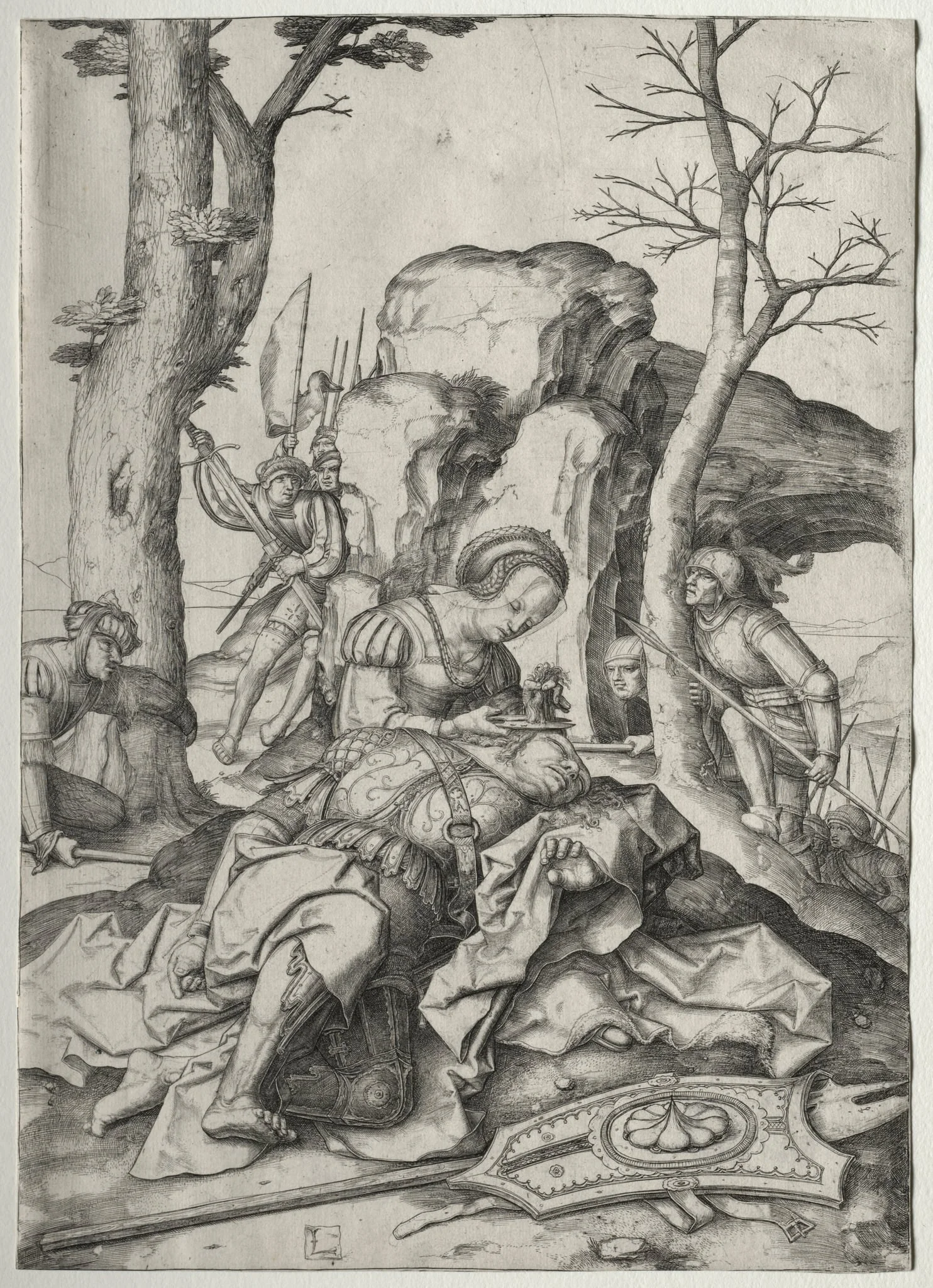 Samson and Delilah, by Lucas van Leyden, 1507