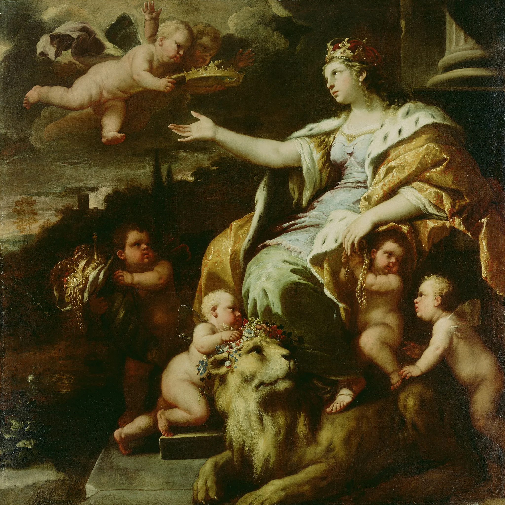 Allegory of Magnanimity, by Luca Giordano, oil, 1670