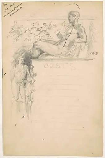 Study for "Casts from Antique Sculpture: The Parthenon"