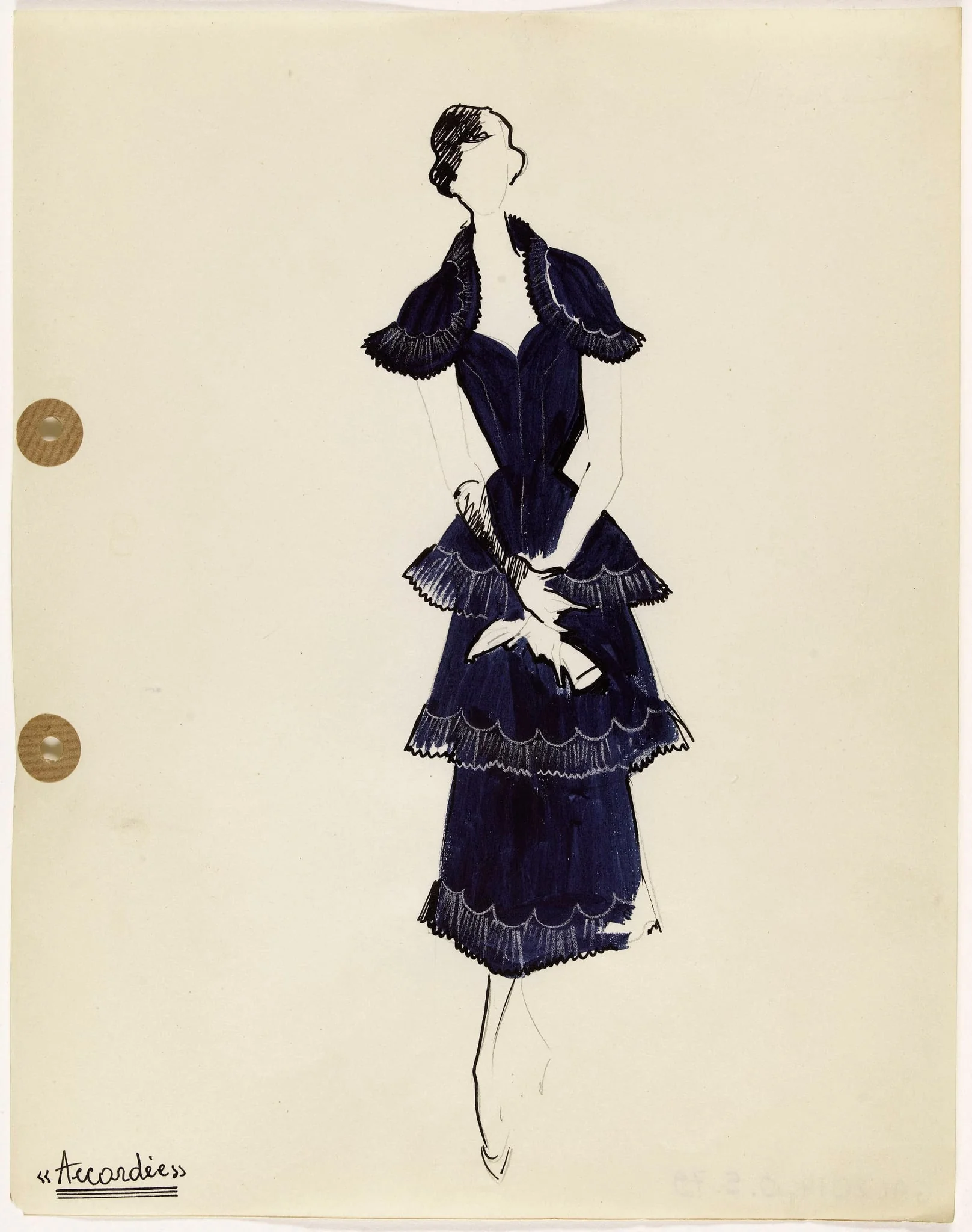'Accordée', by Carven, 1949