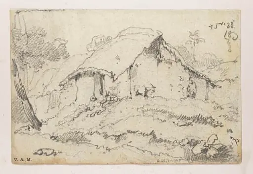 A village dwelling, Bengal