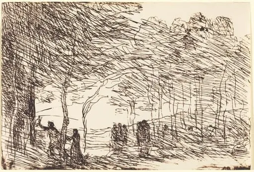 Orpheus Leading Eurydice (Orphee entrainant Eurydice)