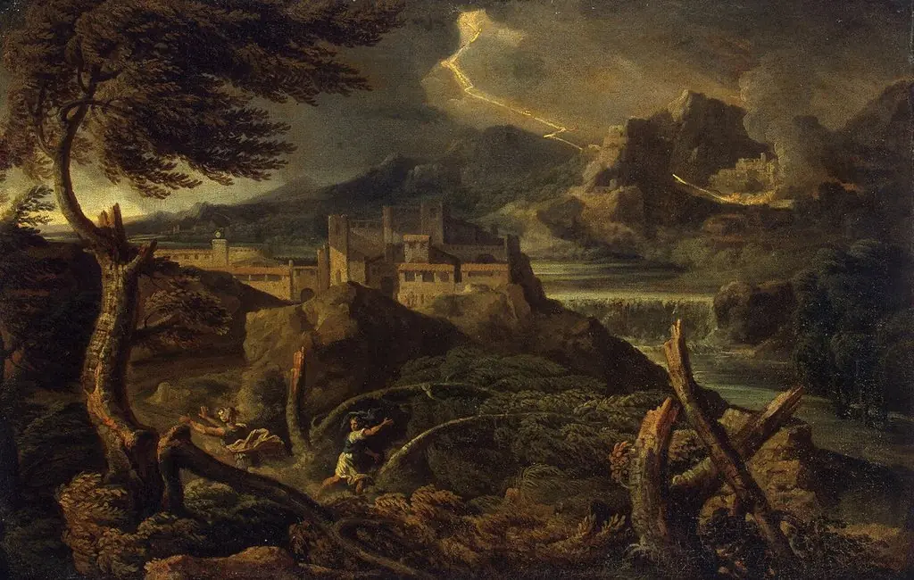 Landscape with Lightning