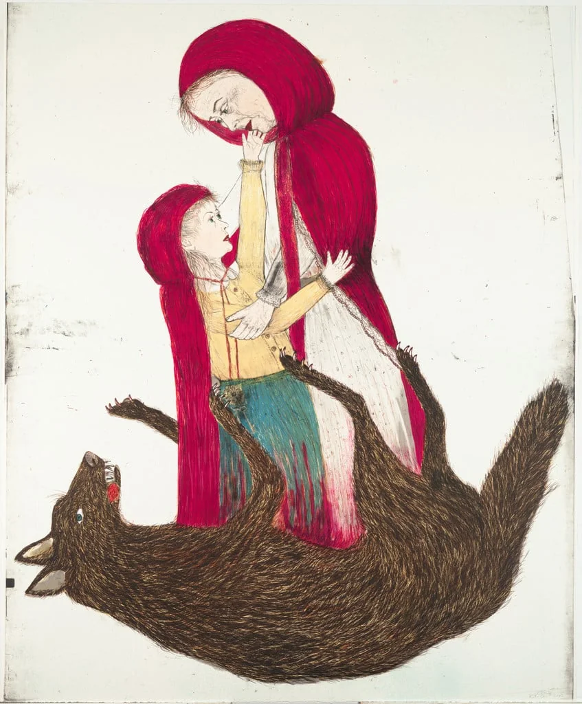Untitled, by Kiki Smith, ink, 2002