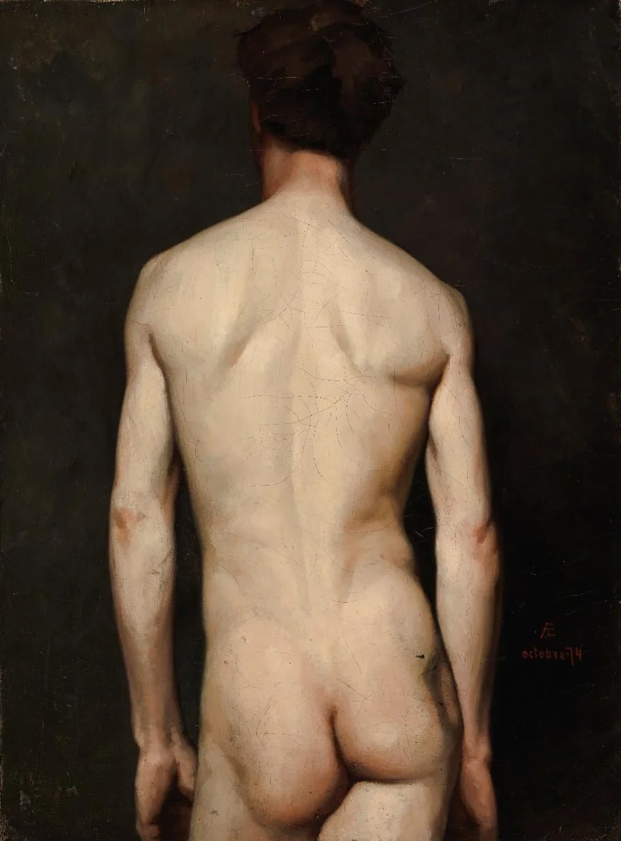 Miesmalli, akatemiaharjoitelma, by Albert Edelfelt, unspecified, 1889
