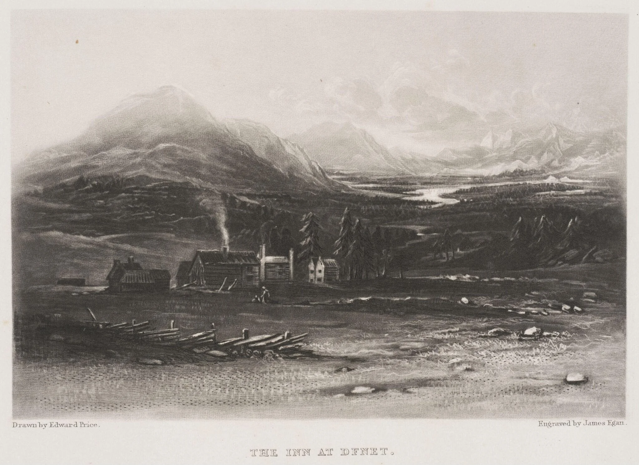 The Inn at Dfnet, by Edward Price, 1834