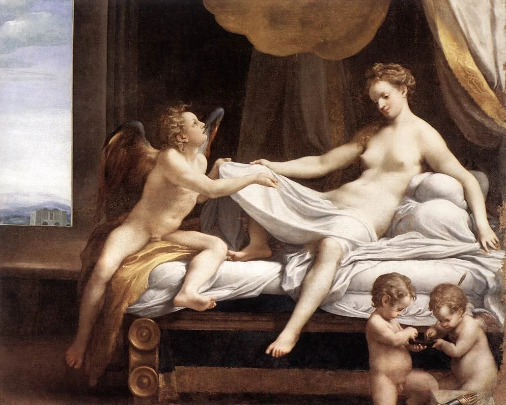 Danaë, by Correggio, oil, 1530