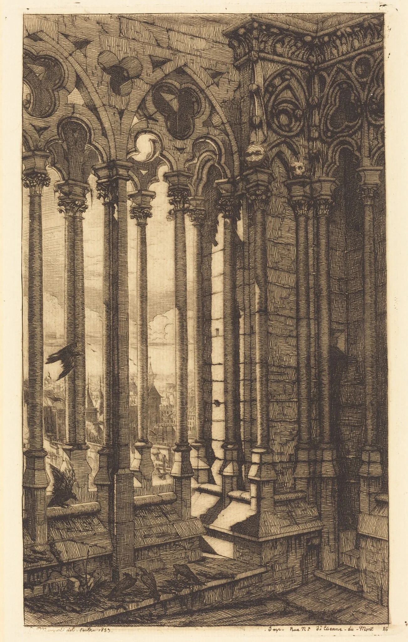 La galerie Notre-Dame, Paris (The Gallery of Notre Dame, Paris)
