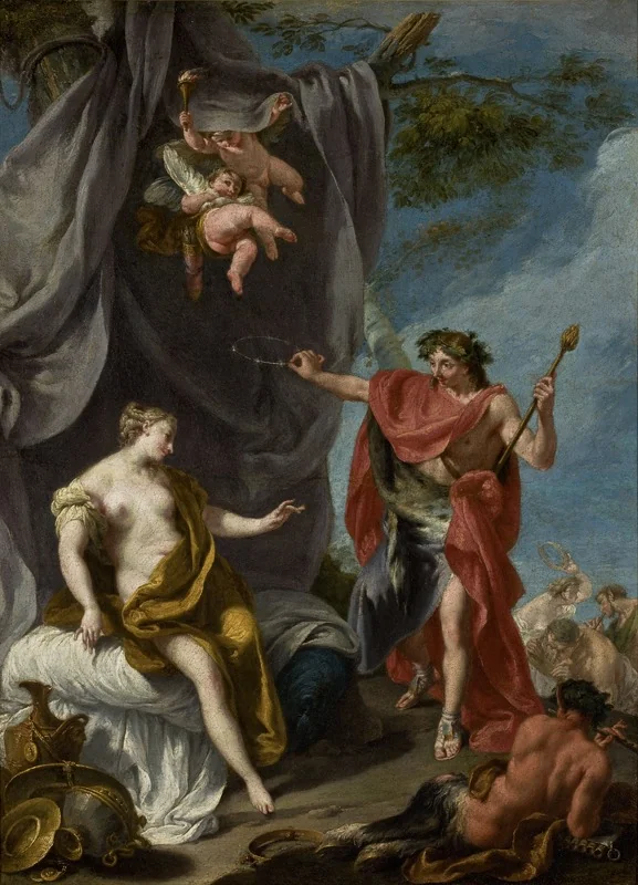 Dionysus and Ariadne, by Giambattista Pittoni, oil, 1730