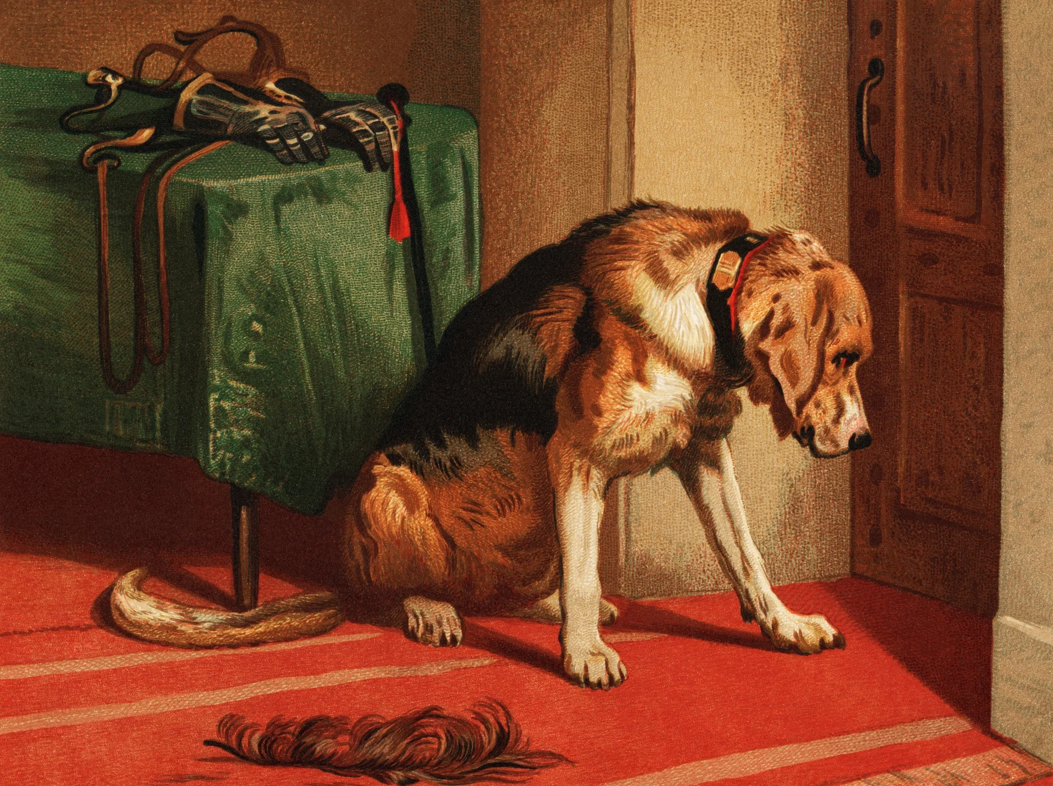 Suspense, by Edwin Landseer, oil, 1834