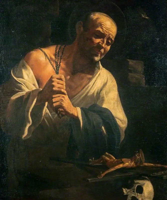 A Hermit Saint Doing Penance