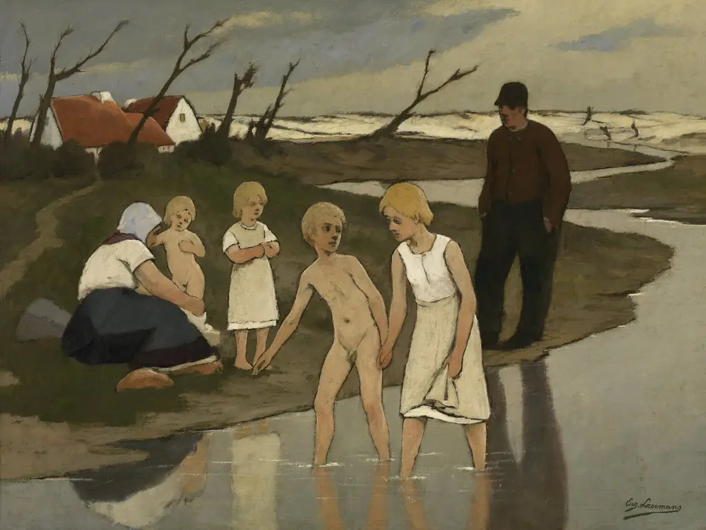 Bathing children