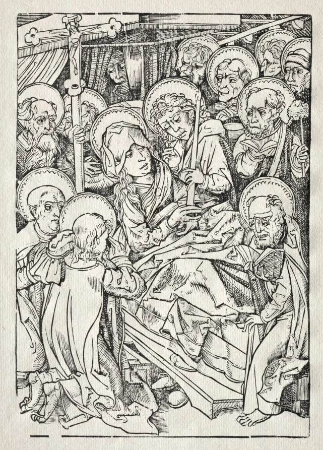 Der Tod der Maria, by Unknown, 1500