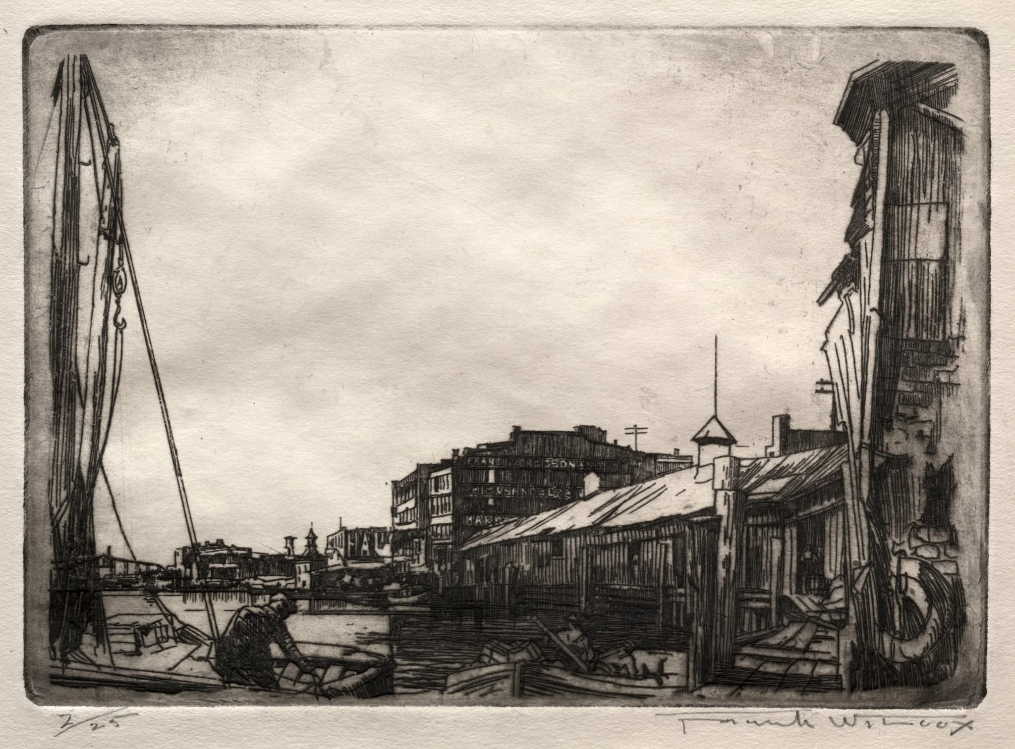 Waterfront, by Frank Wilcox, 1935