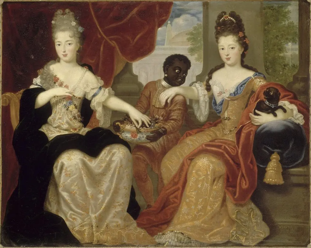 Françoise-Marie de Bourbon known as Mademoiselle de Blois and Louise-Françoise de Bourbon known as Mademoiselle de Nantes