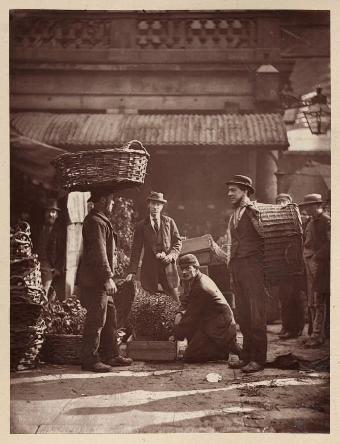 Covent Garden Labourers, by John Thomson, 1877