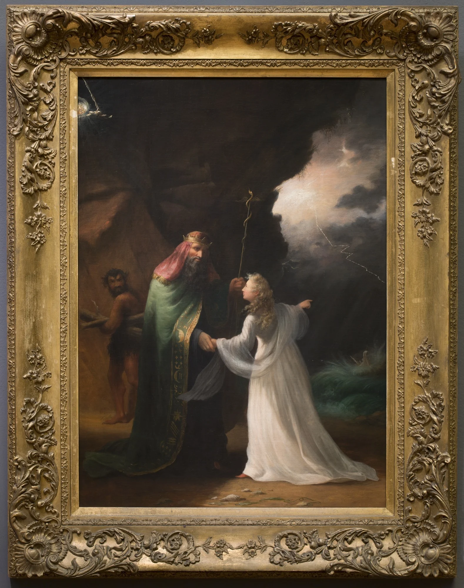 Scene from the Tempest, by William Rimer, oil, 1850
