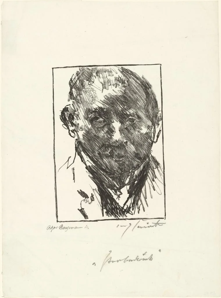 Untitled, by Oskar Bangemann Lovis Corinth, ink, 1923