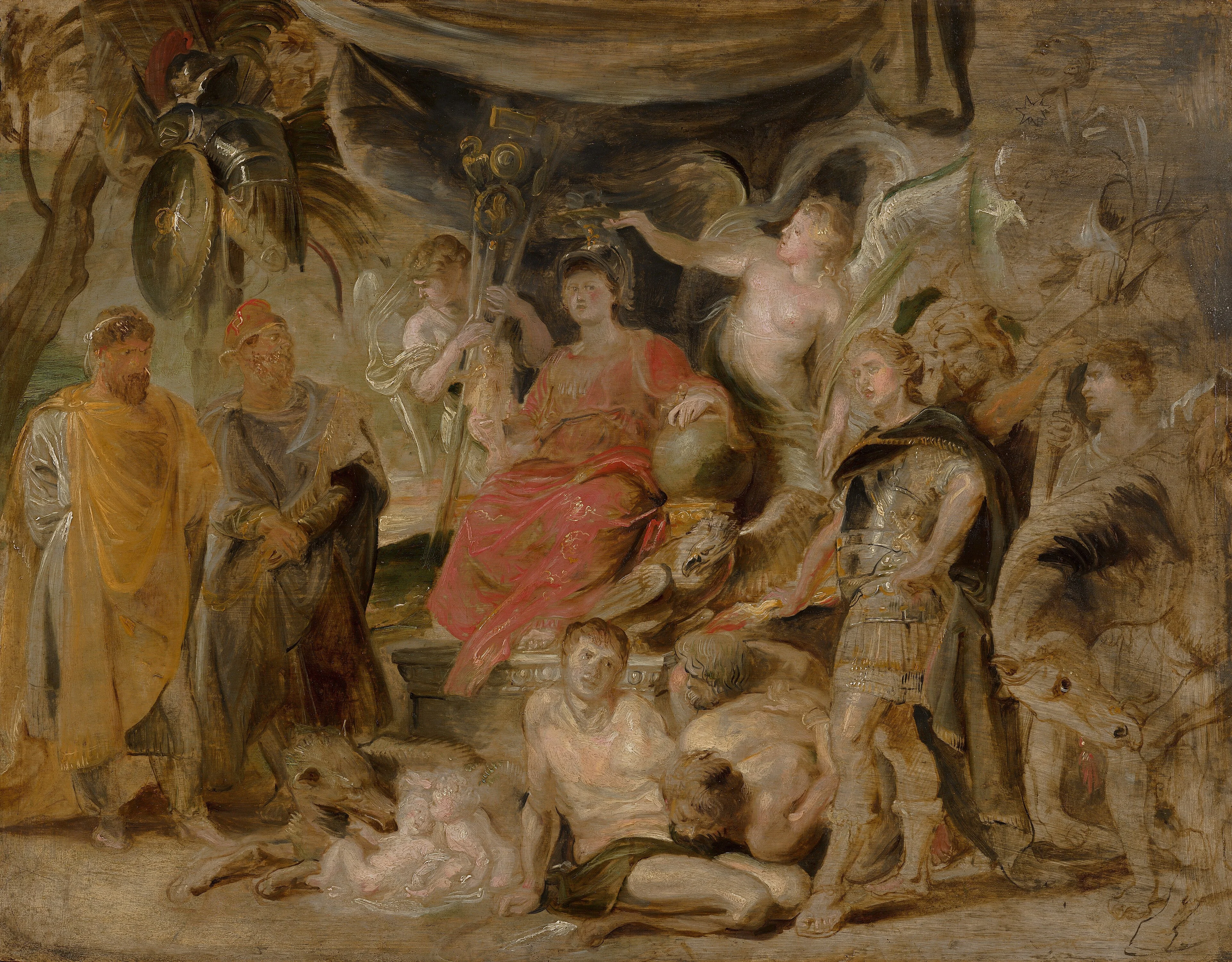 The Triumph of Rome: The Youthful Emperor Constantine Honouring Rome, by Peter Paul Rubens, oil, 1622