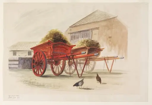 Farm carts, Near Wisbech