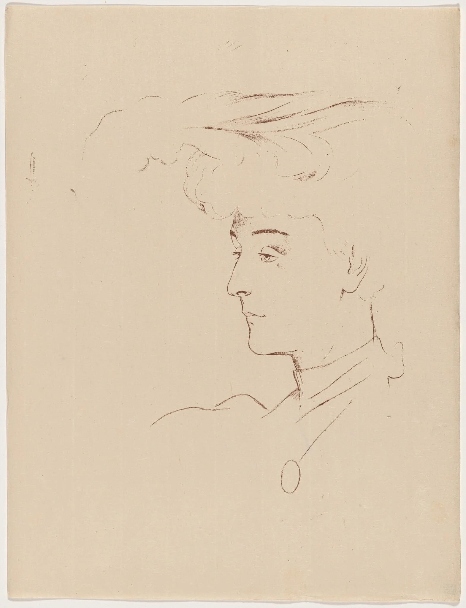 Etude, by Antonio de la Gandara, ink, 1895