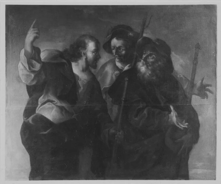Christus mit den Jüngern auf dem Weg nach Emmaus, by Francesco Trevisani, unspecified, 1701