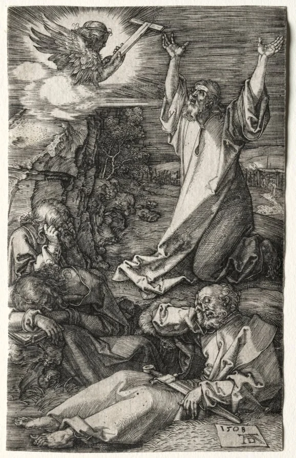 Christ on the Mount of Olives, by Albrecht Dürer, 1508