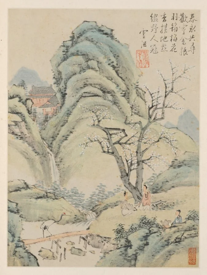 Album of Seasonal Landscapes, Leaf A (previous leaf 4)