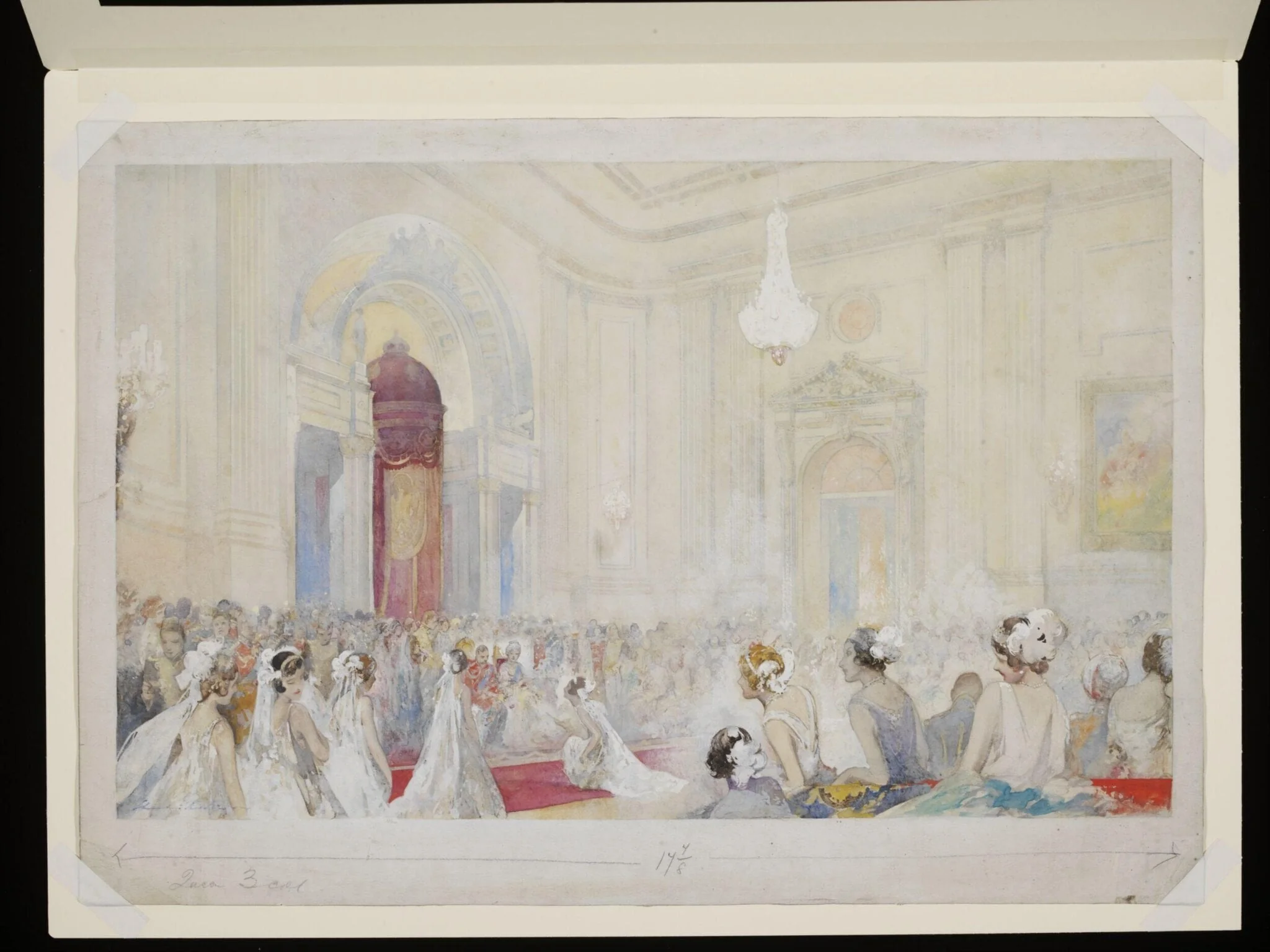 Presentation of debutantes at Buckingham Palace, by Charles Robinson, 1927
