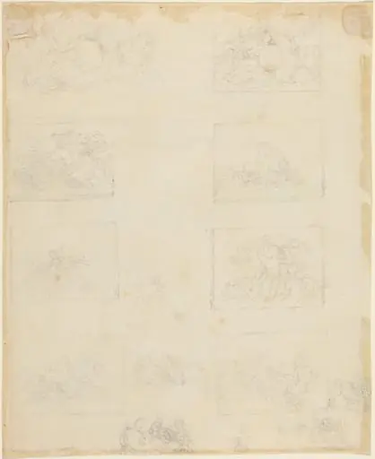 Sheet of Studies [recto and verso]