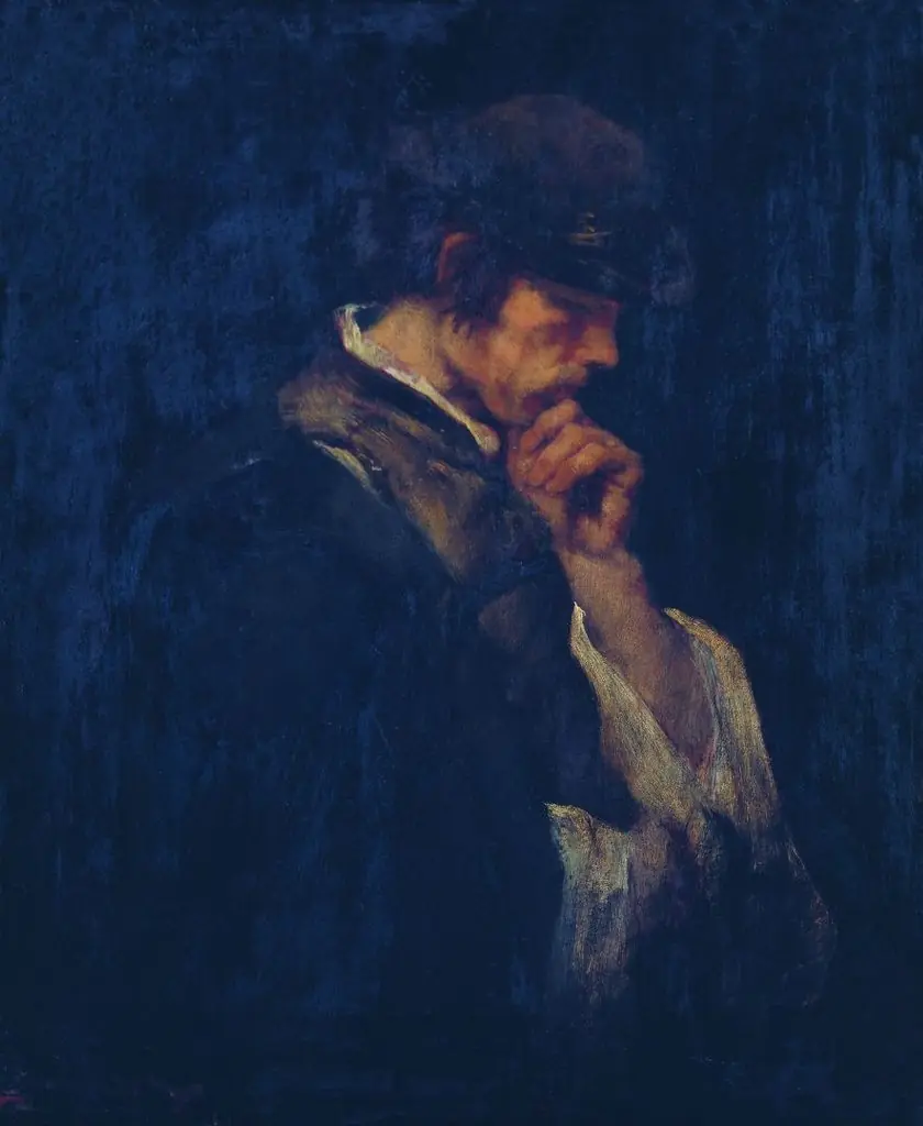 Male Study for “The Condemned Cell”